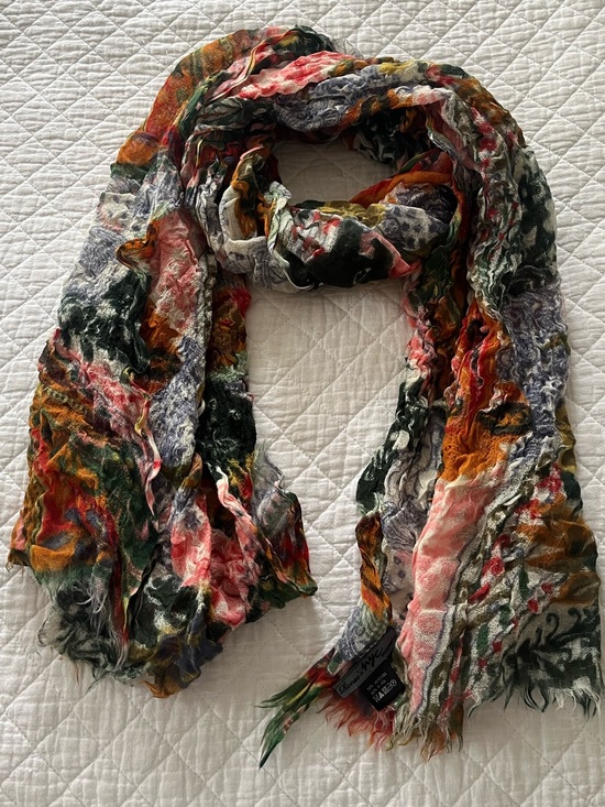 Accessories - Multicolor Lightweight Crinkled Fashion Scarf - Women Accessories